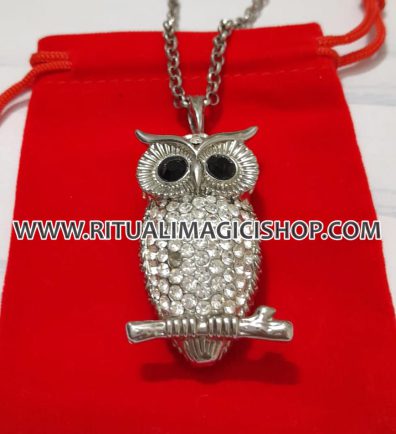  Collana con Gufo contro iettatura malocchio