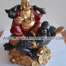 Statua Buddha su rospo dell’abbondanza